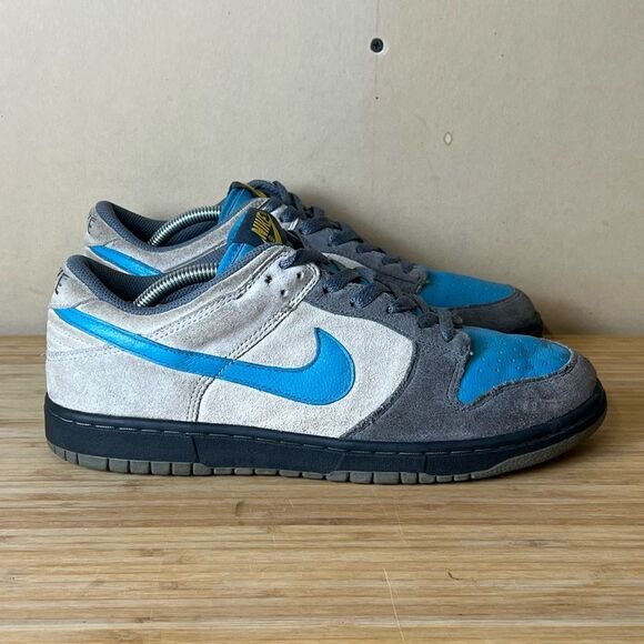 Nike Mens Shoes Dunk Low CL 304714-047 Grey Blue Size